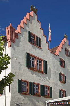 The facade of the 17th century Town Hall, Oppenheim, wine area, Rhineland Palatinate, Germany, Europe