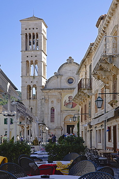 St. Stephen's Cathedral in the medieval city of Hvar, on the island of Hvar, Dalmatia, Croatia, Europe