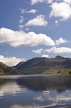 Crummock Water with High Stile, Lake District National Park, Cumbria, England, United Kingdom, Europe