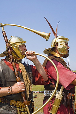 Roman re-enactment, Walltown, Northumberland, England, United Kingdom, Europe