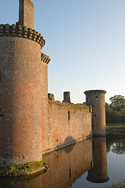 Medieval stronghold, Caerlaverock Castle ruin, Dumfries and Galloway, Scotland, United Kingdom, Europe