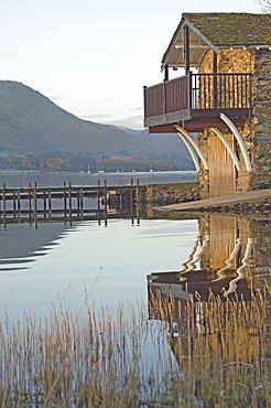 The Boathouse, Lake Ullswater, Lake District National Park, Cumbria, England, United Kingdom, Europe