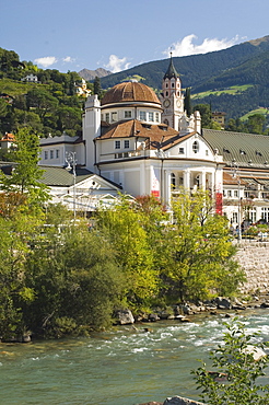 Civic centre and concert venue, Merano, Sud Tyrol, Western Dolomites, Italy, Europe