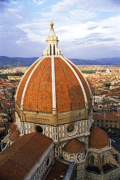 Elevated view of the Duomo (dome of the cathedral), Florence, UNESCO World Heritage Site, Tuscany, Italy, Europe