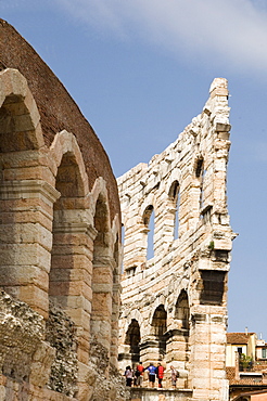 The Roman Arena, Verona, UNESCO World Heritage Site, Veneto, Italy, Europe