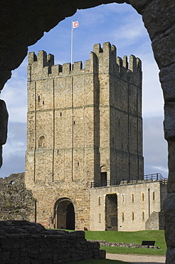 Richmond Castle, dating from the 11th century, North Yorkshire, England, United Kingdom, Europe