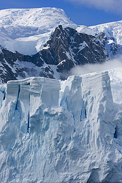 Glacier, Paradise Bay, Antarctic Peninsula, Antarctica, Polar Regions