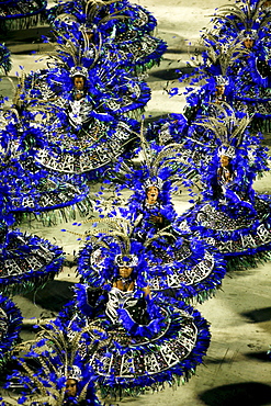 Carnival parade at the Sambodrome, Rio de Janeiro, Brazil, South America 