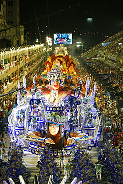 Carnival parade at the Sambodrome, Rio de Janeiro, Brazil, South America 