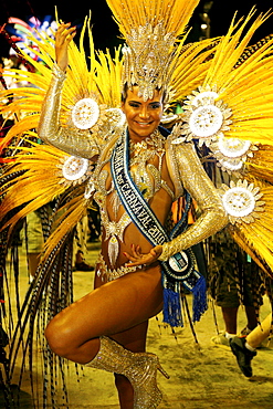 Carnival parade at the Sambodrome, Rio de Janeiro, Brazil, South America