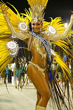 Carnival parade at the Sambodrome, Rio de Janeiro, Brazil, South America