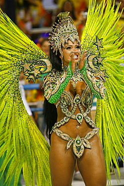 Carnival parade at the Sambodrome, Rio de Janeiro, Brazil, South America