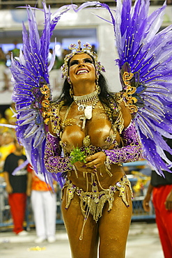 Carnival parade at the Sambodrome, Rio de Janeiro, Brazil, South America