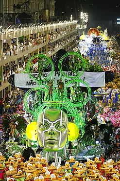 Carnival parade at the Sambodrome, Rio de Janeiro, Brazil, South America 