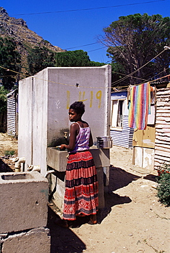 Woman at the Cape Flats, Cape Town, South Africa, Africa