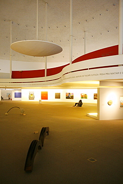 Museo Nacional (National Museum) designed by Oscar Niemeyer, Brasilia, UNESCO World Heritage Site, Brazil, South America