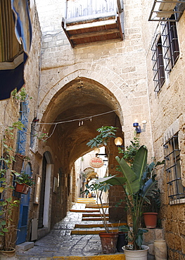 Alleys in the Old Jaffa, Tel Aviv, Israel, Middle East 