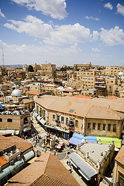 View over the Old City, UNESCO World Heritage Site, Jerusalem, Israel, Middle East 