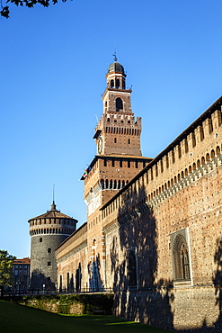 Castello Sforzesco (Sforza Castle), Milan, Lombardy, Italy,  Europe