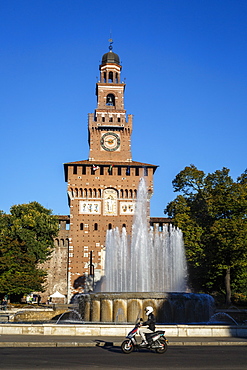 Castello Sforzesco (Sforza Castle), Milan, Lombardy, Italy,  Europe