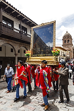 A religious procession, Cuzco, Peru, South America