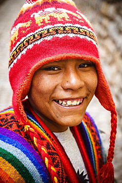 Quechua boy, Cuzco, Peru, South America