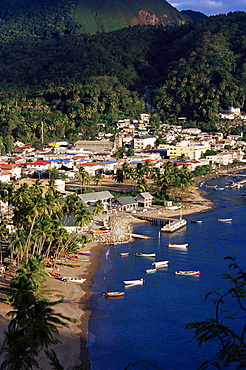 View over Soufriere, St. Lucia, Windward Islands, West Indies, Caribbean, Central America