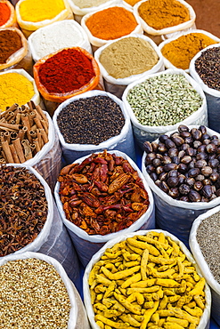 Spice shop at the Wednesday Flea Market in Anjuna, Goa, India, asia