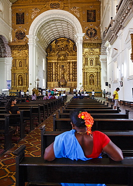 Basilica of Bom Jesus, UNESCO World Heritage Site, Old Goa, Goa, India, Asia