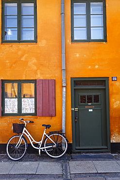 Nyboder district with old houses from the 17th century, Copenhagen, Denmark, Scandinavia, Europe