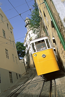 Funicular at Elevador da Lavra, Lisbon, Portugal, Europe