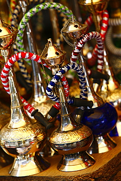 Water pipes in the Grand Bazaar, Istanbul, Turkey, Europe