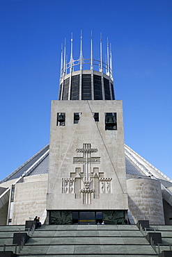 The Metropolitan Cathedral of Christ The King, Liverpool, Merseyside, England, United Kingdom, Europe