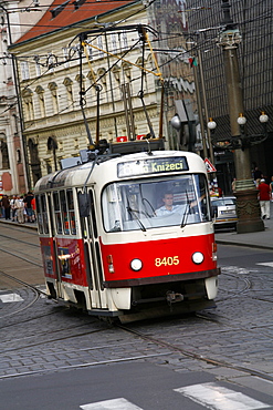 Tram, Prague, Czech Republic, Europe