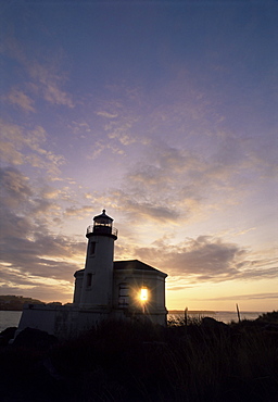 Coquille River lighthouse, 1896, Pacific coast, Oregon, United States of America (U.S.A.), North America