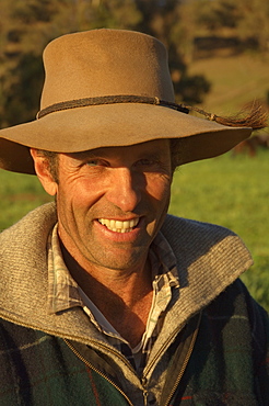 Portrait of Jackaroo, Leconfield, Dungowan, New South Wales, Australia, Pacific