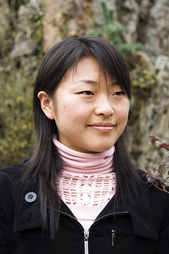 Portrait of a young Chinese woman, Huangshan City (Tunxi), Anhui Province, China, Asia