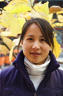 Portrait of a young Chinese woman, Beijing, China, Asia