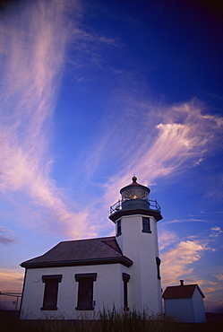 Point Robinson lighthouse, Vashon Island, Washington state, United States of America, North America