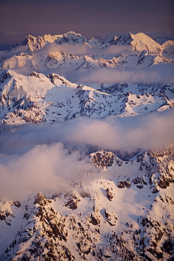 Olympic mountain range, Olympic National Park, UNESCO World Heritage Site, Washington State, United States of America, North America