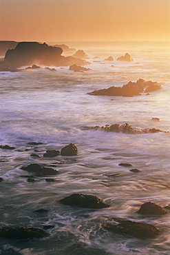 Seascape, Big Sur coast, California, United States of America, North America