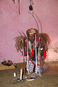 Xhosa Sangoma Medicine Man, Wild Coast, Eastern Cap, South Africa