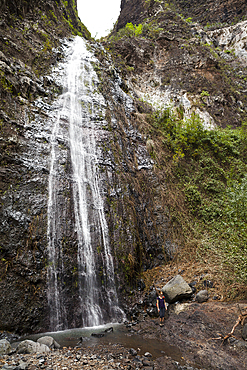 Waterfall in Barranco del Infierno, Adeje, Tenerife, Spain