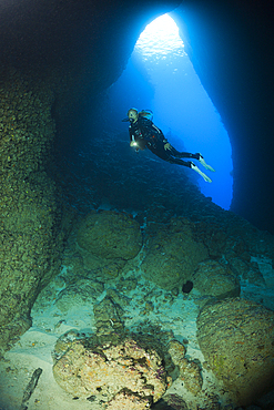 Scuba Diving in Bat Caves, Russell Islands, Solomon Islands