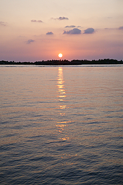 Sunset at South Male Atoll, South Male Atoll, Indian Ocean, Maldives