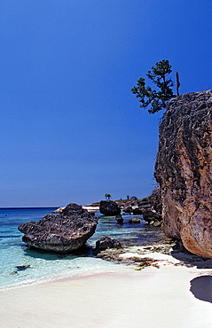 Coastel scenic of Bonaire, Netherlands Antilles, Bonaire, Caribbean Sea, Washington Slagbaai National Park, Wayaka