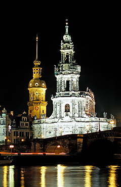 Dresden by Night, Germany, Dresden, Sachsen