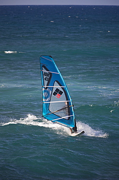 Windsurfer at Hookipa Beach, Maui, Hawaii, USA