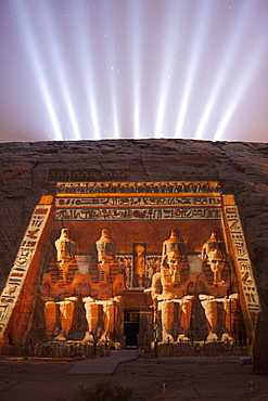 Light and Sound Show Great Temple of Pharaoh Ramesses II, Abu Simbel, Egypt