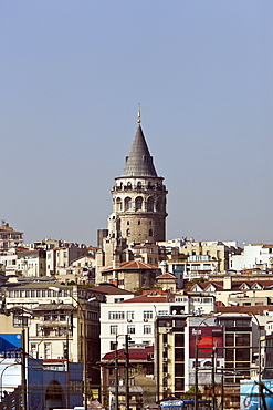 Galata Tower at Beyoglu District, Istanbul, Turkey